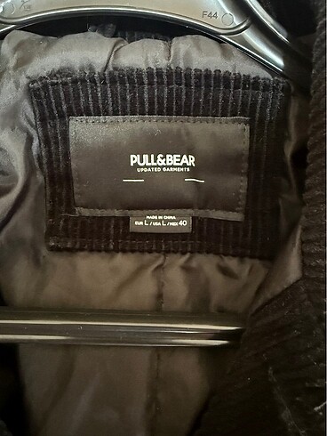 l Beden siyah Renk Pull and bear kadife mont