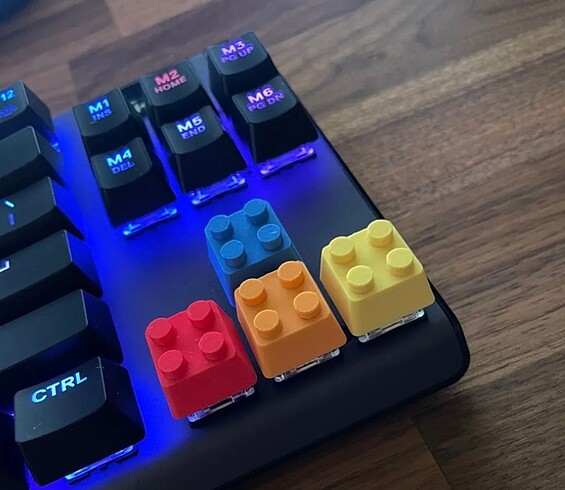 LEGO TEMALI TUŞ TAKIMI (4 adet)-karışık renk