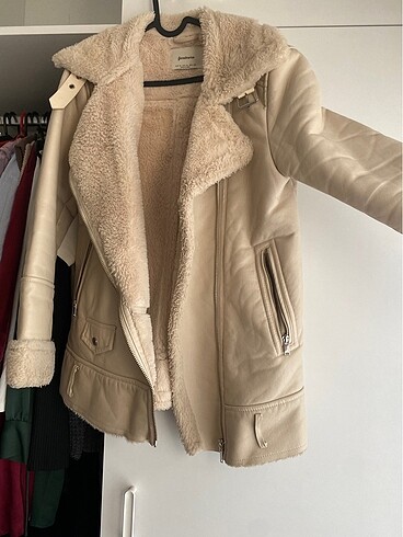 m Beden Stradivarius Biker Ceket