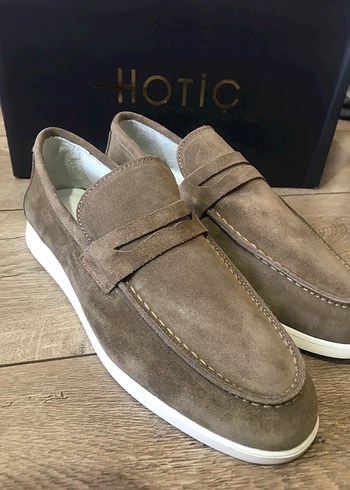 Hotiç Bej Süet Erkek Günlük Loafer Ayakkabı