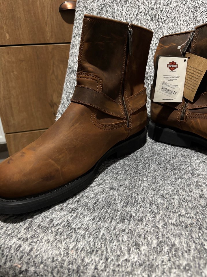 Harley Davidson Erkek Kahverengi Nubuk Bot — görsel 4/10