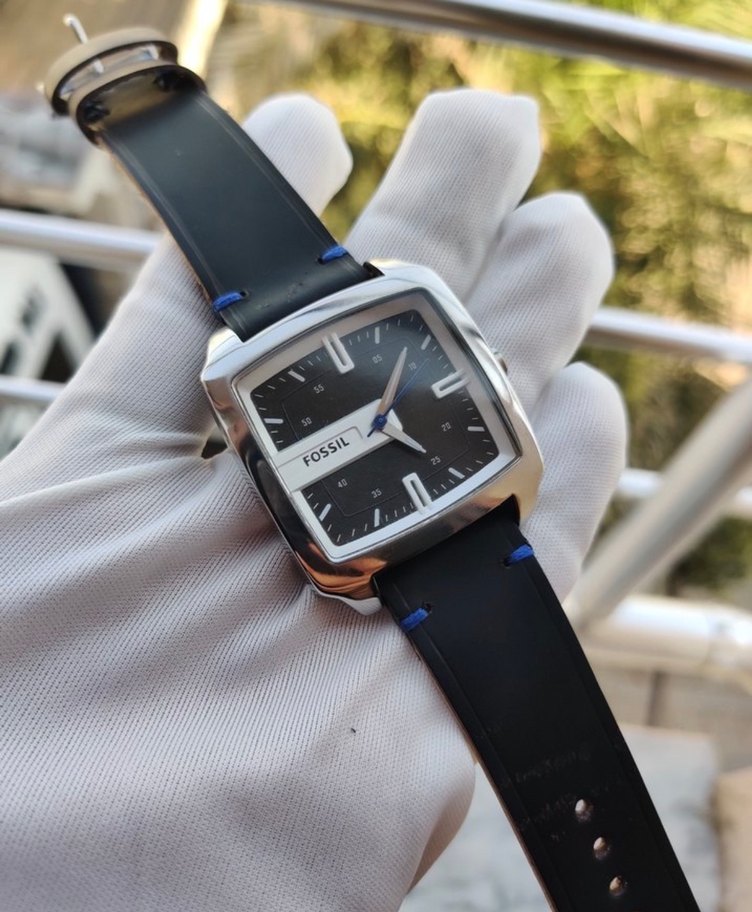 Fossil Kare Siyah Analog Kol Saati — görsel 9/9