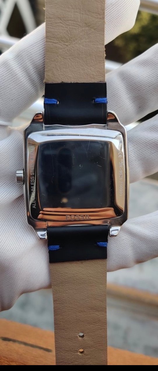 Fossil Kare Siyah Analog Kol Saati — görsel 2/9