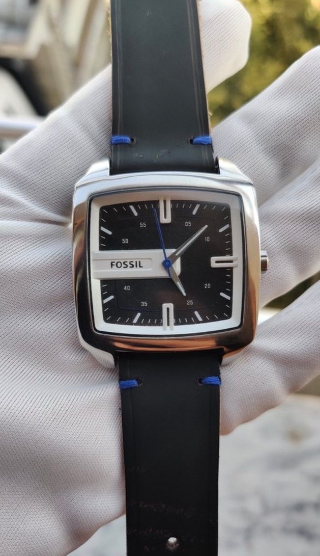Fossil Kare Siyah Analog Kol Saati — görsel 5/9