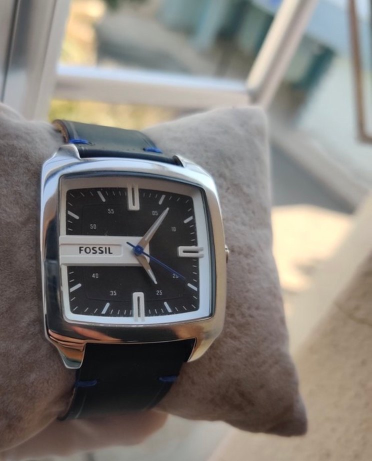 Fossil Kare Siyah Analog Kol Saati — görsel 7/9
