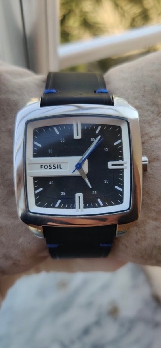 Fossil Kare Siyah Analog Kol Saati — görsel 8/9