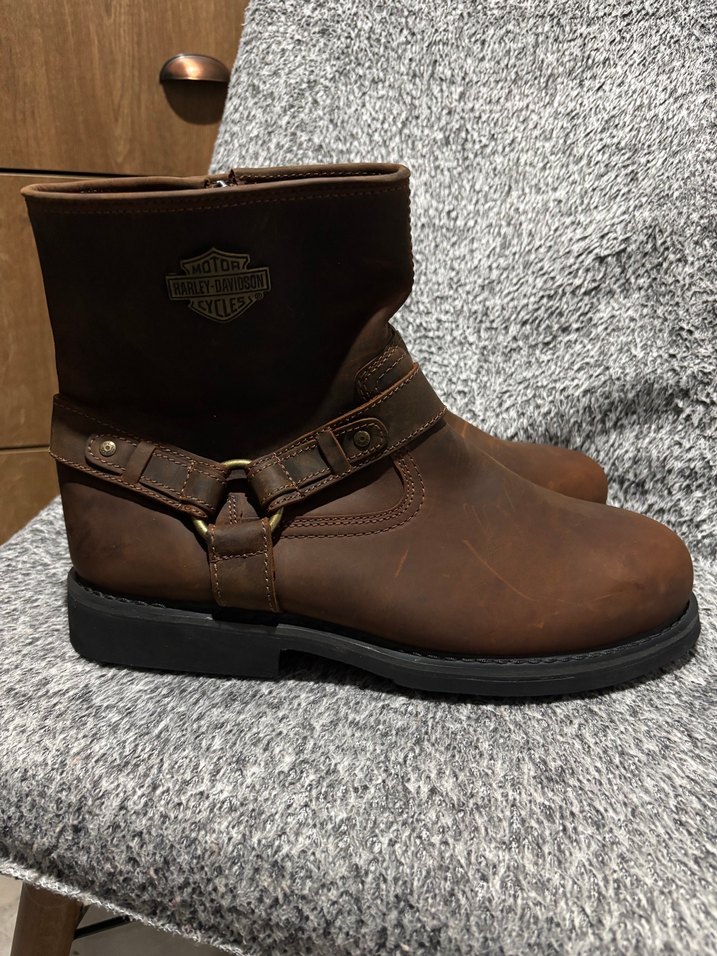 Harley Davidson Erkek Kahverengi Nubuk Bot — görsel 3/8