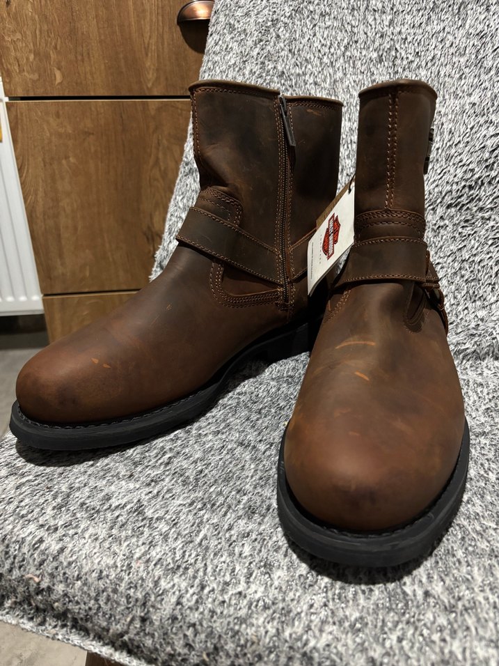 Harley Davidson Erkek Kahverengi Nubuk Bot — görsel 4/8