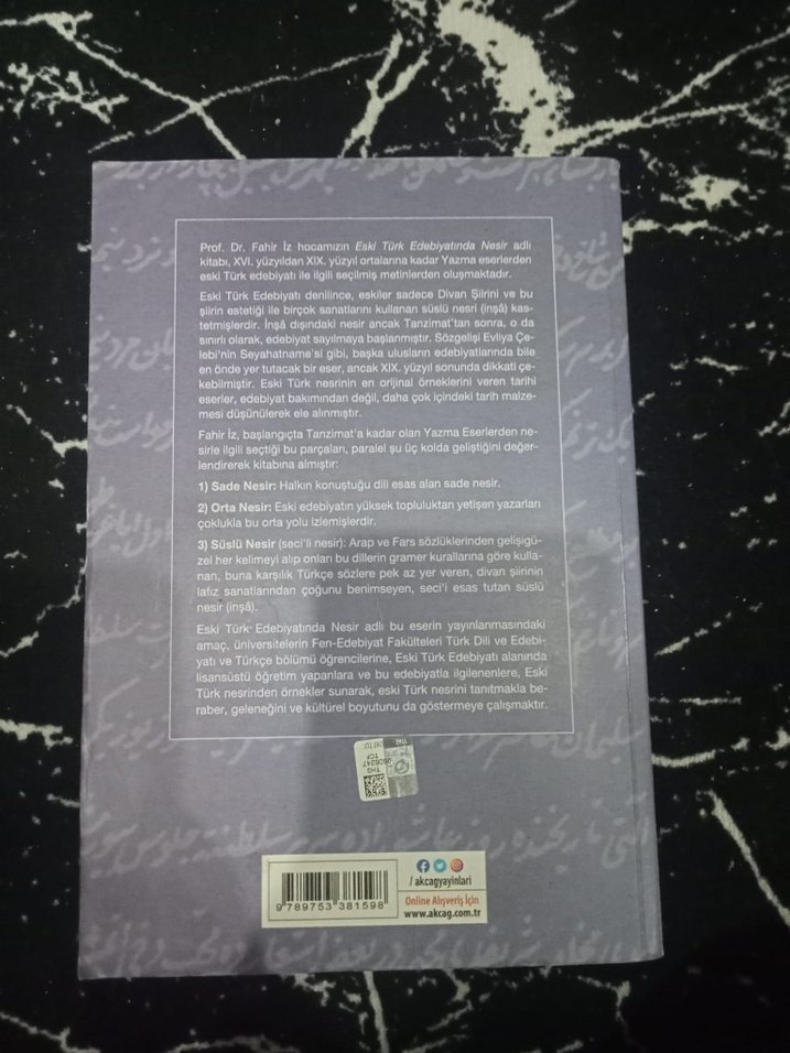 Eski Türk Edebiyatında Nesir - Fahir İz - Görsel 2