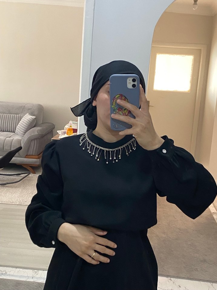 Siyah Kadın Midi Takım - Minimalist - Görsel 2