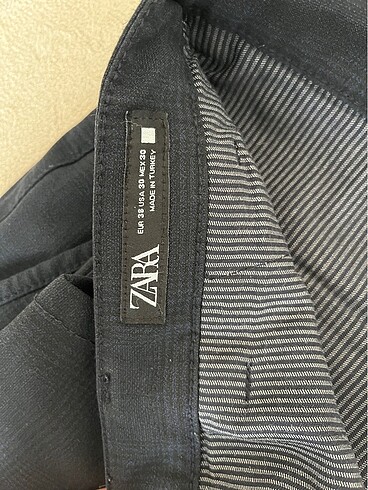 Zara zara erkek desenli lacivert pantolon