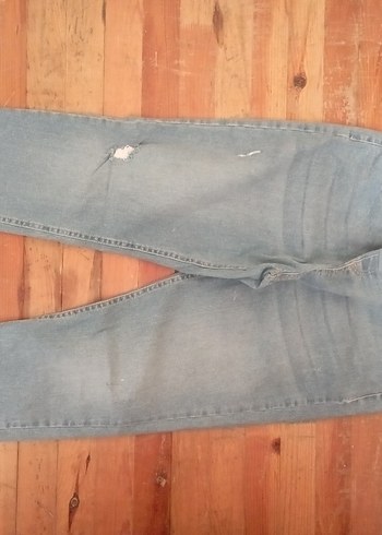 Kadın buz mavisi hamile kot pantolonu