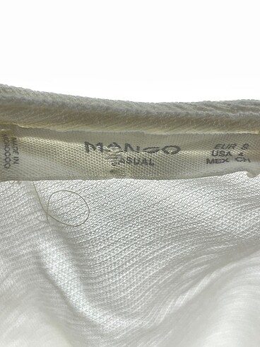 s Beden beyaz Renk Mango Bluz %70 İndirimli.