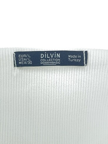 l Beden beyaz Renk Dilvin Bluz %70 İndirimli.