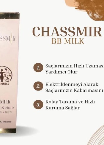 Chassmir BB Milk Saç Bakım Sütü 200 ml - Görsel 2