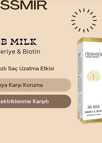 Chassmir BB Milk Saç Bakım Sütü 200 ml - Görsel 3