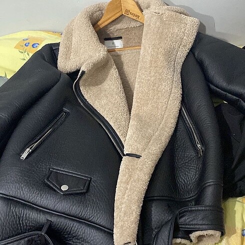 l Beden Stradivarius Suni Biker Ceket