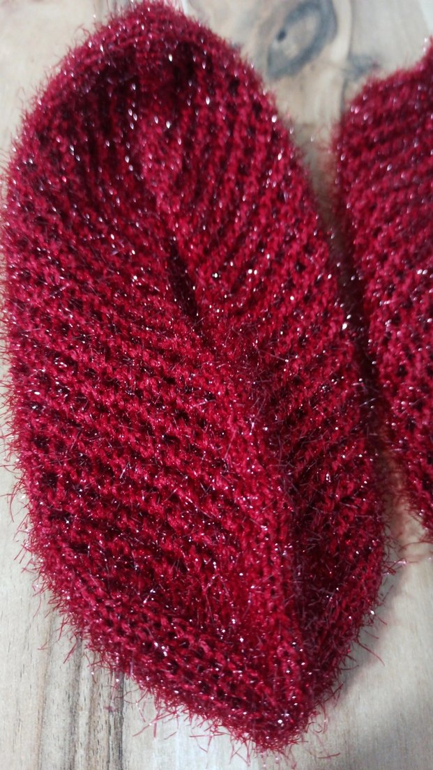 Kadın el örgüsü patik - Görsel 2