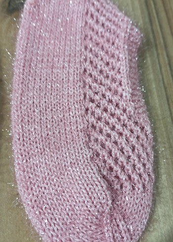 Kadın el örgüsü patik - Görsel 3