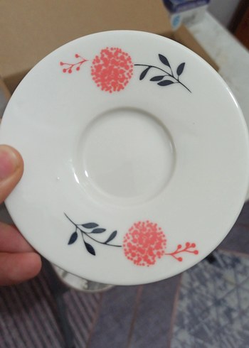 Modernica 12 Parça Çay Seti - Kırmızı ve Gri - Görsel 3