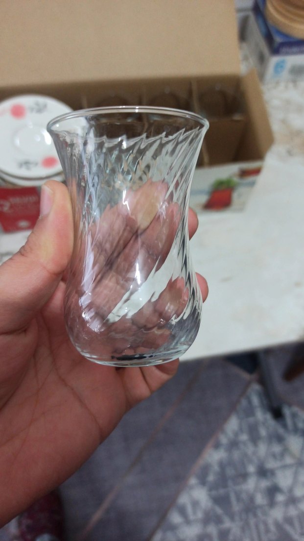 Modernica 12 Parça Çay Seti - Kırmızı ve Gri - Görsel 4