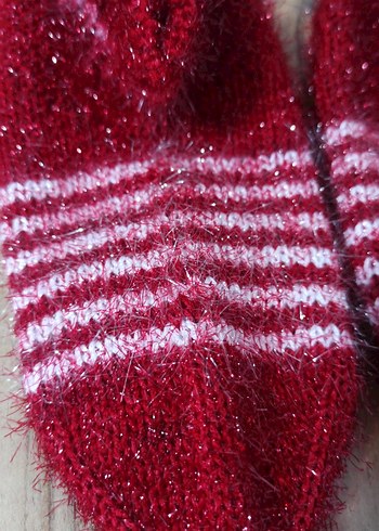 kadın örgü patik hanım çorabı - Görsel 2