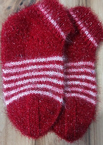 kadın örgü patik hanım çorabı - Görsel 4