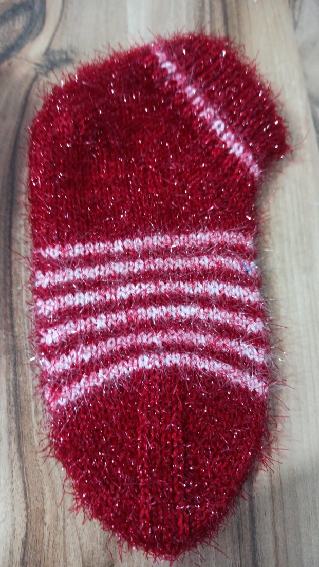 kadın örgü patik hanım çorabı - Görsel 3