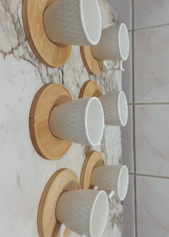 Bambu 6 lı kahve fincanı seti - Görsel 2