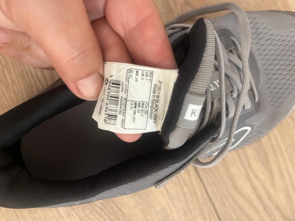 Gri Erkek Spor Koşu Ayakkabısı Bağcıklı - Görsel 3