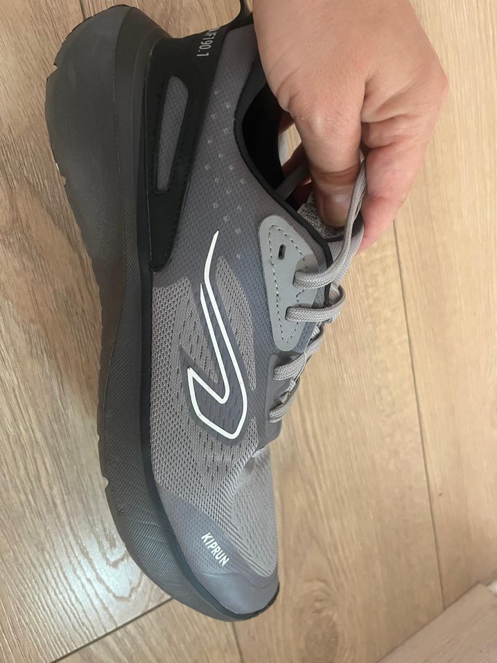 Gri Erkek Spor Koşu Ayakkabısı Bağcıklı - Görsel 2