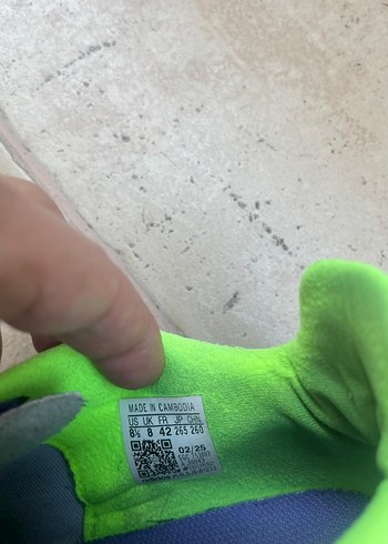 Mor ve Yeşil Erkek Futbol Ayakkabısı Velcro - Görsel 4