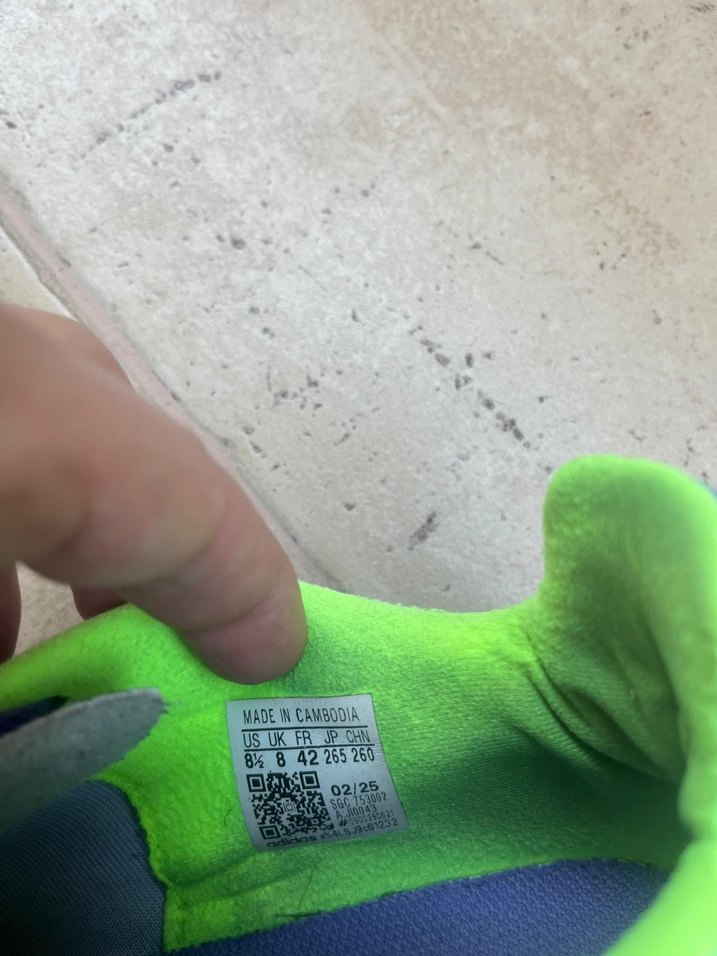 Mor ve Yeşil Erkek Futbol Ayakkabısı Velcro - Görsel 4