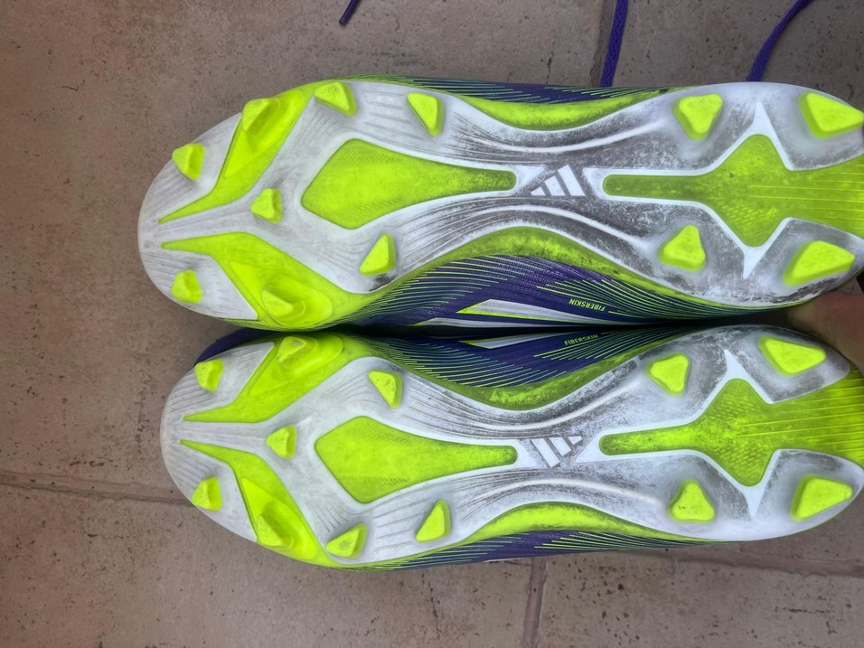 Mor ve Yeşil Erkek Futbol Ayakkabısı Velcro - Görsel 3