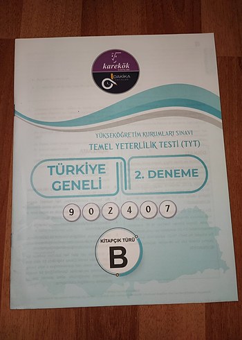 TYT denemesi, tüm dersler