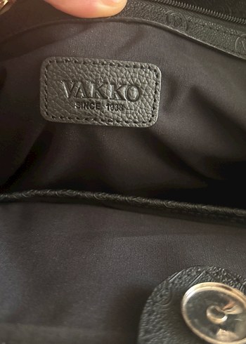Vakko Siyah Deri Kadın Çanta