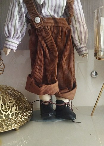 Beden Renk Kahverengi Kadife Pantolonlu Bebek