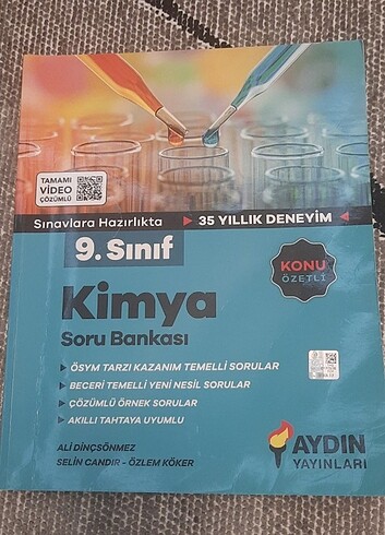 9. Sınıf Kimya soru bankası Aydın Yayınları 