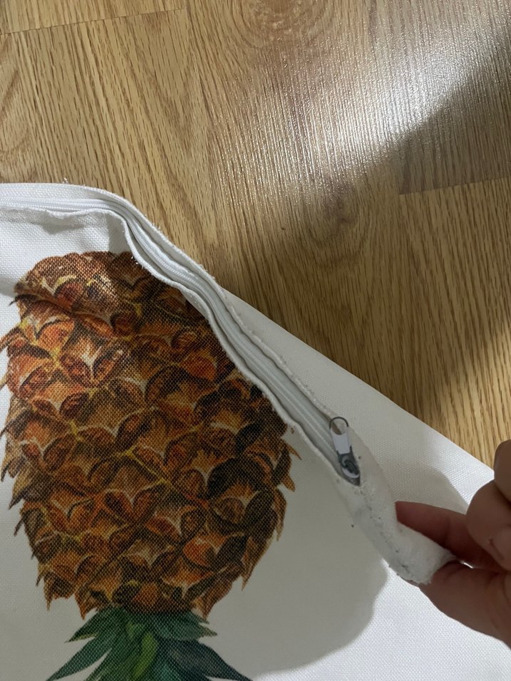 Bohem Ananas Desenli Kahverengi Kırlent Kılıfı - Görsel 2