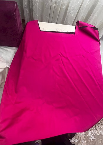 Pembe saten kumaş - Görsel 2