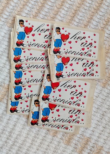 Altın Renkli Sevgiliye Mini Etiketler - Görsel 3