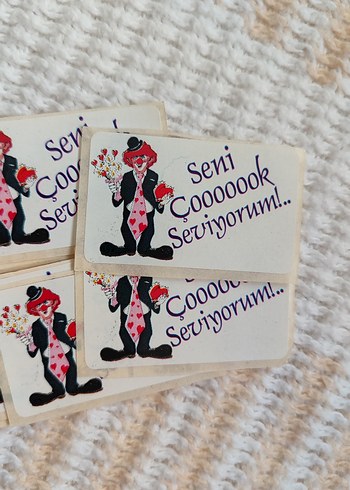 Altın Renkli Sevgiliye Mini Etiketler - Görsel 4