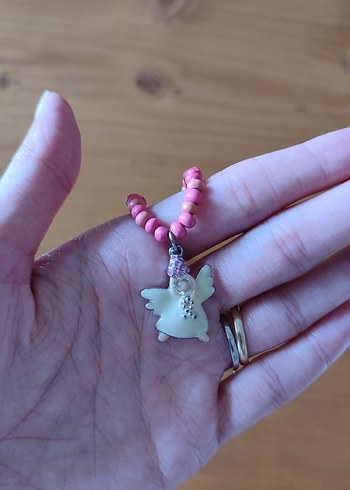 Pembe Boncuklu Mini Kolye - Görsel 5