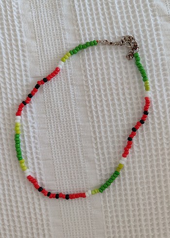 Renkli Boncuklu Uzun Kadın Kolye - Görsel 4