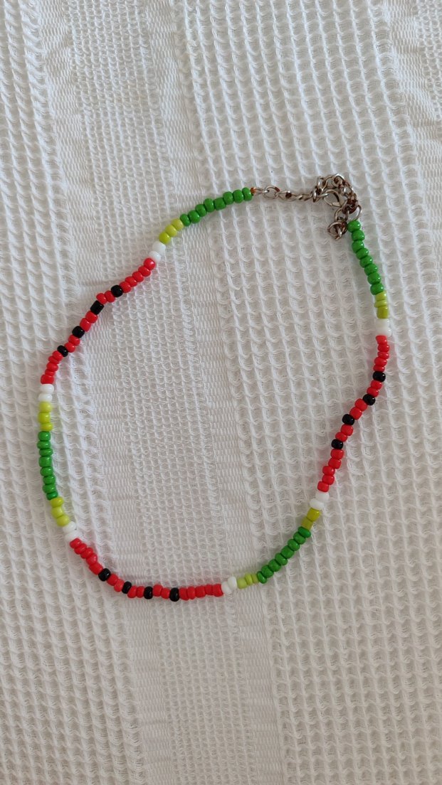 Renkli Boncuklu Uzun Kadın Kolye - Görsel 4