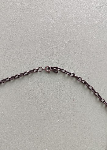 Gri Zincir Detaylı Midi Kadın Kolye - Görsel 3