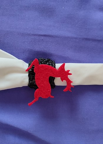 geyikli peçete yüzüğü - Görsel 5