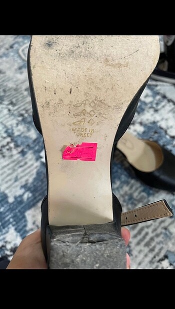 37 Beden siyah Renk Remzi topuklu ayakkabı