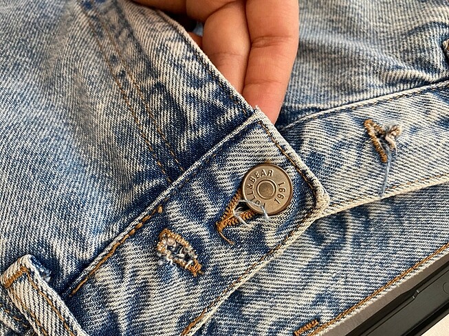 36 Beden Pull and Bear Kot Pantolon Jean
