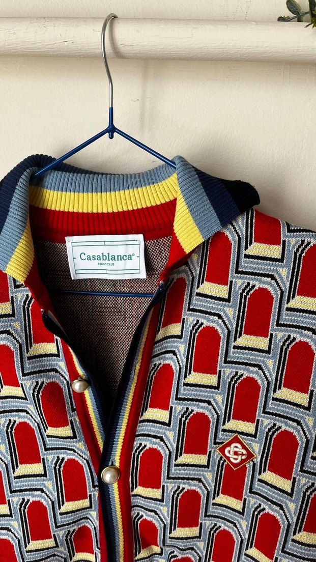 Renkli Baskılı Kısa Kollu Erkek Gömlek Casablanca - Görsel 2